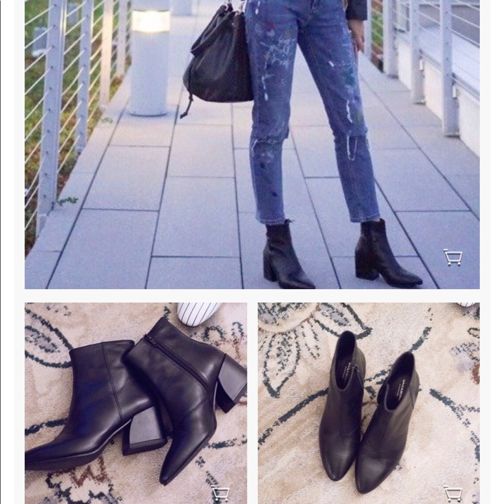Vagabond black suede boots booties